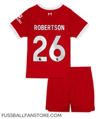 Liverpool Andrew Robertson #26 Replik Heimtrikot Kinder 2023-24 Kurzarm (+ Kurze Hosen)
